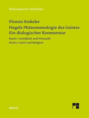 cover image of Hegels Phänomenologie des Geistes. Ein dialogischer Kommentar.